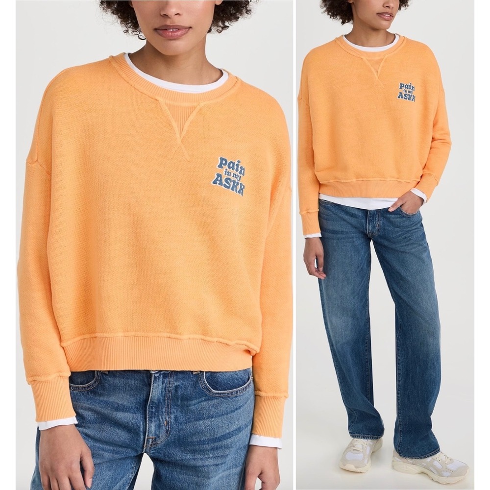 ASKK NY Pain The Askk Printed French Terry Sweatshirt NWOT